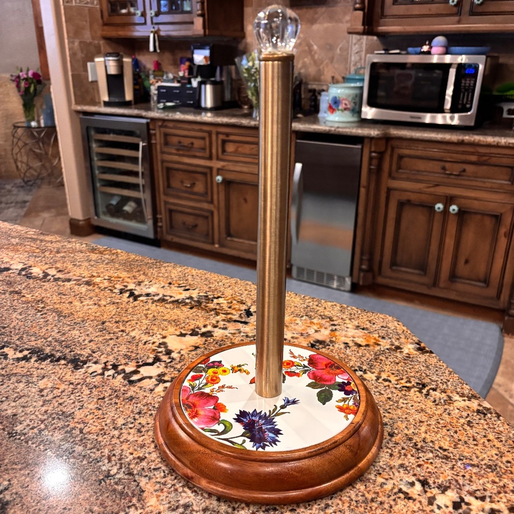 Flower Market Paper Towel Holder MacKenzie-Childs